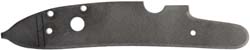 plate, right, wax cast steel, .94" x 5.1", percussion 7/16" drum